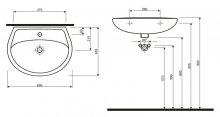 Фото товара Раковина IFO Hitta RS041106000 (60 см)