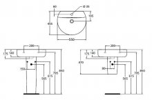 Фото товара Раковина Ideal Standard Connect Sphere E786401 (55 см)