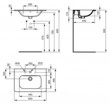 Фото товара Раковина Ideal Standard Active T054701 (64 см)