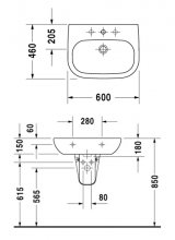 Фото товара Раковина Duravit D-Code 23106000002