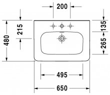 Фото товара Раковина Duravit DuraStyle 232065