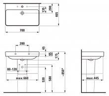 Фото товара Раковина Laufen Pro S 8.1096.7.000.104.1 (70 см)