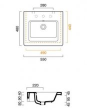 Фото товара Раковина Catalano New Light 55