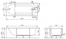 Фото товара Ванна VitrA Optima 170x70