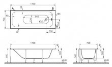 Фото товара Ванна VitrA Balance 170x70