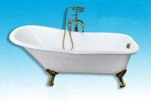 Фото товара Чугунная ванна Elegansa Schale золотые ножки