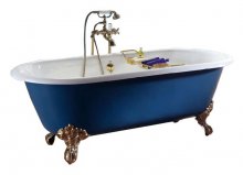 Фото товара Чугунная ванна Recor Carlton 178x80 цвет по RAL, два отверстия под смеситель