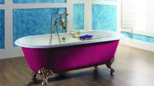Фото товара Чугунная ванна Recor Carlton 178x80 декор двухсторонний, два отверстия под смеситель