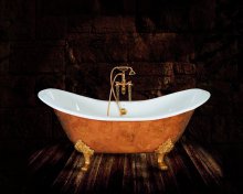 Фото товара Чугунная ванна Recor Antique 170x76 декор двухсторонний