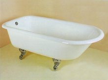 Фото товара Чугунная ванна Recor Roll Top 170x78 покраска, два отверстия под смеситель