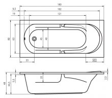 Фото товара Акриловая ванна Riho Future 180х80