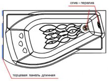 Фото товара Боковой экран для ванны Радомир Миранда длинный левый