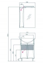 Фото товара Тумба для комплекта Акватон Джимми 57M 1A068301DJ010