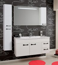 Фото товара Комплект мебели для ванной Акватон Диор 120 белый