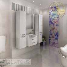 Фото товара Комплект мебели для ванной Акватон Ария М 65 белая