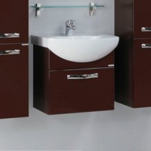 Фото товара Комплект мебели для ванной Акватон Ария 50 темно-коричневая