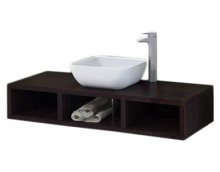 Фото товара Комплект мебели для ванной Акватон Интегро 120 венге