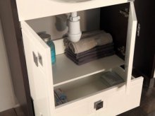 Фото товара Комплект мебели для ванной Акватон Крит 60 H венге