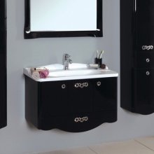 Фото товара Комплект мебели для ванной Акватон Венеция 90 черная