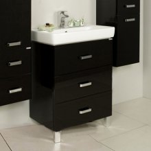 Фото товара Комплект мебели для ванной Акватон Америна М 60 черная