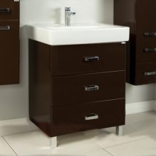 Фото товара Комплект мебели для ванной Акватон Америна М 80 темно-коричневая
