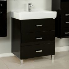 Фото товара Комплект мебели для ванной Акватон Америна М 80 черная