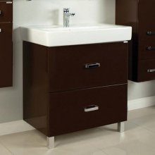 Фото товара Комплект мебели для ванной Акватон Америна Н 80 темно-коричневая