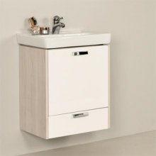 Фото товара Комплект мебели для ванной Йорк 55 М белый/ясень фабрик