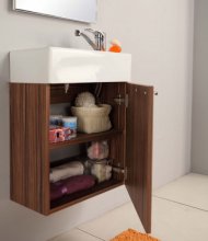 Фото товара Комплект мебели для ванной Акватон Эклипс эбони темный