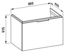 Фото товара Тумба для комплекта Laufen Kartell 4.0760.1.033.631.1