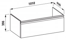 Фото товара Тумба для комплекта Laufen Pro S 4.8355.2.096.463.1