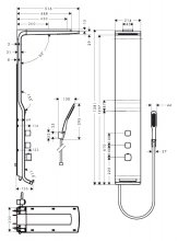 Фото товара Душевая панель Hansgrohe Raindance Lift 27008000