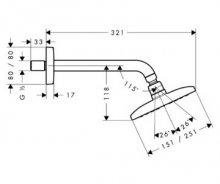 Фото товара Верхний душ Hansgrohe Raindance E Air 27370000