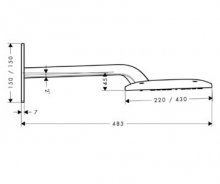 Фото товара Верхний душ Hansgrohe Raindance E Air 27373000