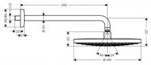 Фото товара Верхний душ Hansgrohe Raindance Select S 300 2jet 27378000