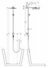 Фото товара Душевая стойка Hansgrohe Raindance S 240 27421000 Showerpipe Connect