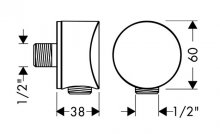 Фото товара Шланговое подключение Hansgrohe Fixfit 27453000