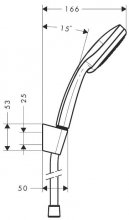 Фото товара Душевой гарнитур Hansgrohe Croma 100 Vario 27594000 Porter'S