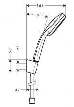 Фото товара Душевой гарнитур Hansgrohe Croma 100 Multi 27595000 Porter'S