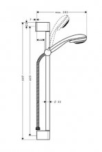 Фото товара Душевой гарнитур Hansgrohe Crometta 85 Multi 27767000 Unica Crometta