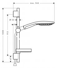 Фото товара Душевой гарнитур Hansgrohe Raindance Select S 150 3iet 27803000