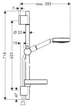 Фото товара Душевой гарнитур Hansgrohe Raindance S 100 Air 3jet 27882000 Unica'S