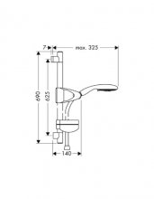 Фото товара Душевой гарнитур Hansgrohe Raindance E 100 Air 3jet 27883000 Unica'D