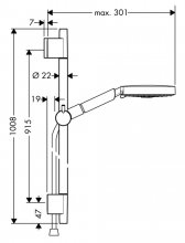 Фото товара Душевой гарнитур Hansgrohe Raindance S 150 Air 3jet 27895000 Unica'S