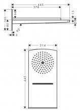 Фото товара Верхний душ Hansgrohe Raindance Rainfall 180 AIR 2jet 28433400