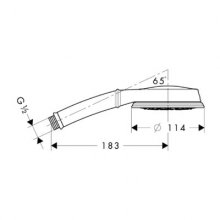 Фото товара Душевая лейка Hansgrohe Croma 100 Multi Classic 28539000