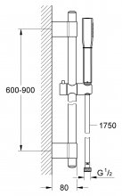 Фото товара Душевой гарнитур Grohe Grandera 26038000