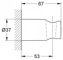 Фото товара Настенный держатель Grohe Rainshower 27056000