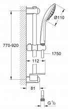 Фото товара Душевой гарнитур Grohe Euphoria 110 Massage 27226001