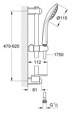 Фото товара Душевой гарнитур Grohe Euphoria 110 Mono 27266001